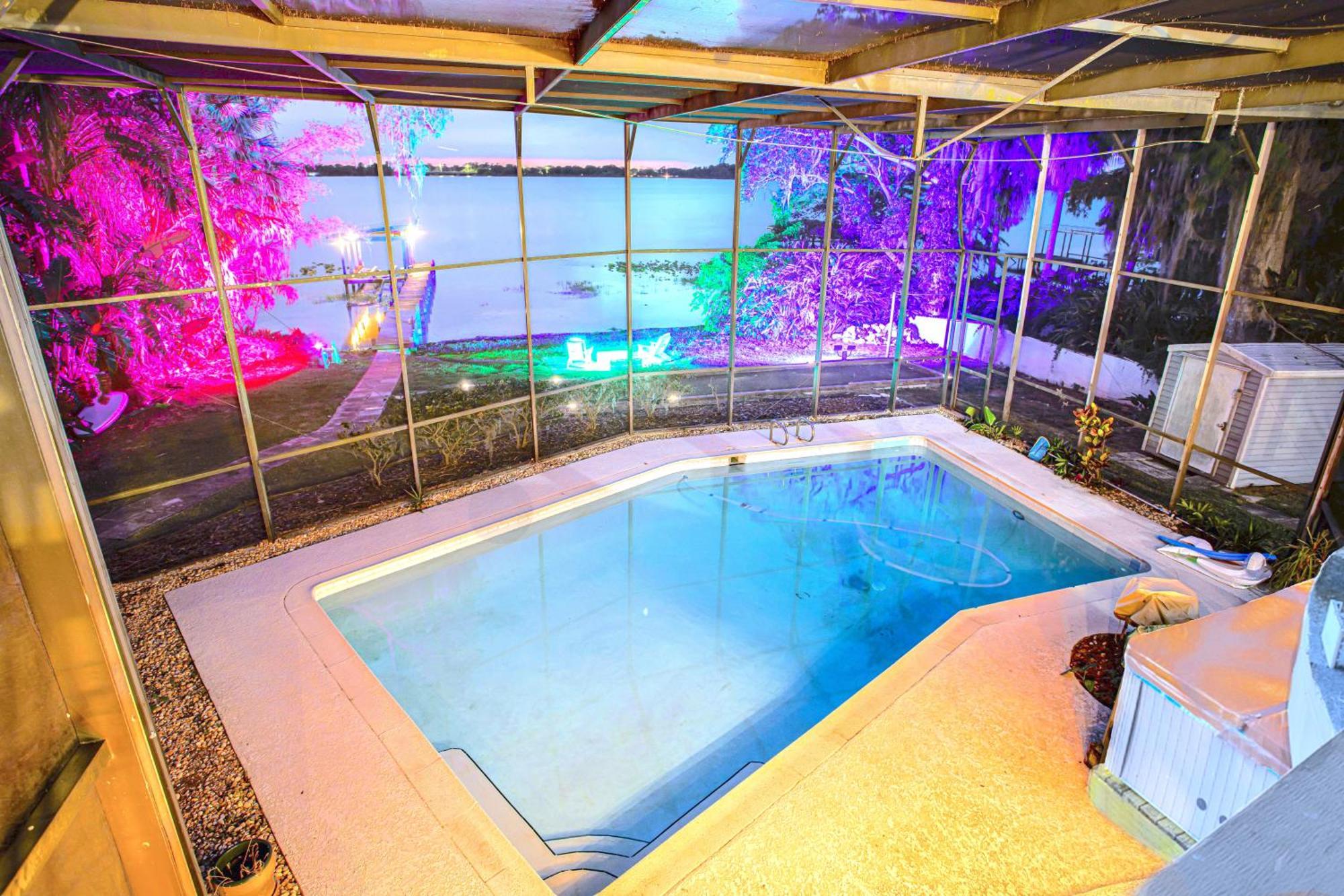 Spacious Lakefront House With Pool, Hottub, & Boating أورلاندو المظهر الخارجي الصورة
